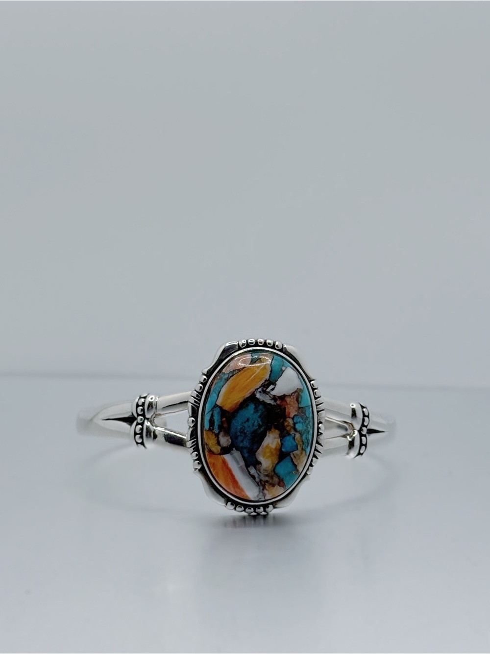 Spiney Oyster Turquoise Sterling Silver Southwestern Cuff